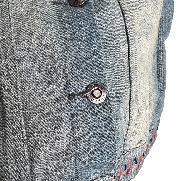 Cripple Creek Denim Aztec Southwest Studded Button Front Vest - Picture 3 of 10